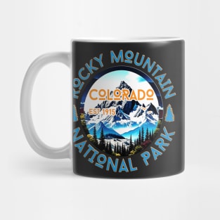 vintage Rocky Mountain National Park Colorado Hiking Nature Outdoors Mug